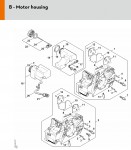 Stihl MS 180 C-BE Quick Chain Tensioner ErgoStart Easy2Start Gasoline Chainsaw Spare Parts